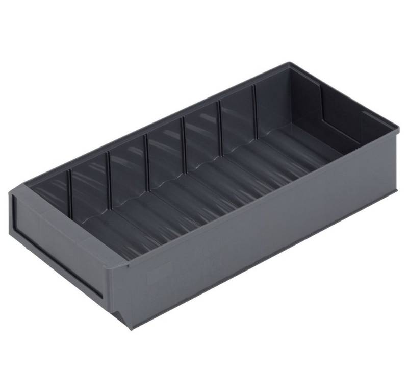 ALUTEC München Aufbewahrungsbox Alutec 66030 Sichtlagerkasten (L x B x H) 400 x 183 x 81 mm Dunkelg von ALUTEC München