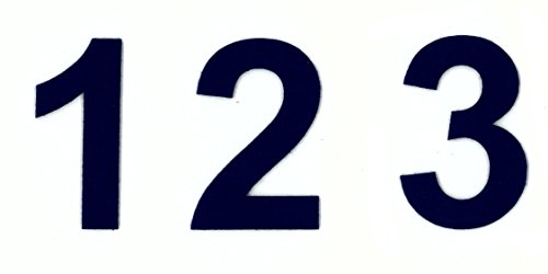 voigt design Zahlen aus Filz 10 cm (115 königsblau) von voigt design