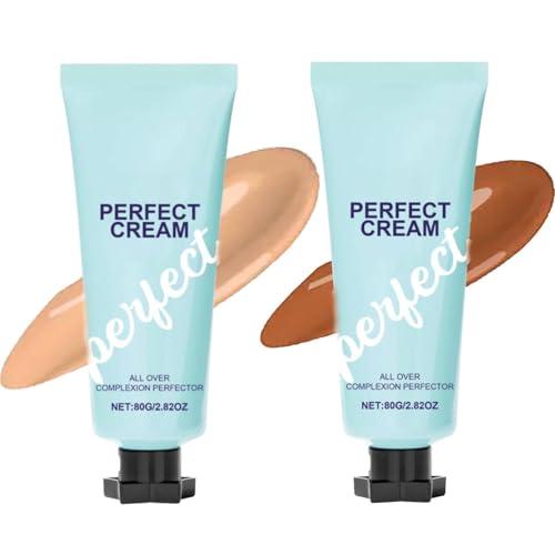 All-Over Complexion Perfector, Super Body Coverage Perfector, Hydrating Full Coverage Concealer, Long-Lasting Cc Cream Foundation,Waterproof Transfer-Resistant Skin Tint,Even Skin Tone (Natural+Wheat) All-Over Complexion Perfector, Super Body Coverage Perfector, Hydrating Full Coverage Concealer, Long-Lasting Cc Cream Foundation,Waterproof Transfer-Resistant Skin Tint,Even Skin Tone (Natural+Wheat) von vokkrv
