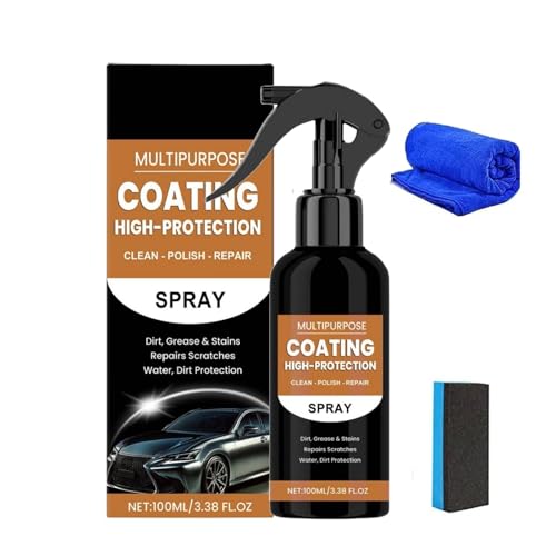 Turbo Shine Nexa 3 In 1 High Protection Quick Car Coating Spray, Nexa Turbo Shine Nano Spray Auto, 3-in-1-Autolack-Schnellspray mit hohem Schutz, Autolack-Schnellwachs-Polierspray gegen Kratzer (1PC) von vokkrv