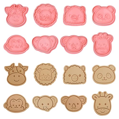 Volumoon 8 Stück Ausstechformen Tiere, 3D Ausstecher Set, Plätzchenformen, Plätzchen Ausstecher Plastik, 3D Keks Ausstechform, Tiere Keks Prägeformen zum Backen Fondant Gebäck Kuchendekoration (B) Volumoon 8 Stück Ausstechformen Tiere, 3D Ausstecher Set, Plätzchenformen, Plätzchen Ausstecher Plastik, 3D Keks Ausstechform, Tiere Keks Prägeformen zum Backen Fondant Gebäck Kuchendekoration (B) von volumoon
