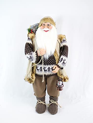 vom Pullach Hof Weihnachtsmann Deko Figur 90cm Nikolaus Weihnachten Weihnachtsdeko (#7936 Rupert) von vom Pullach Hof