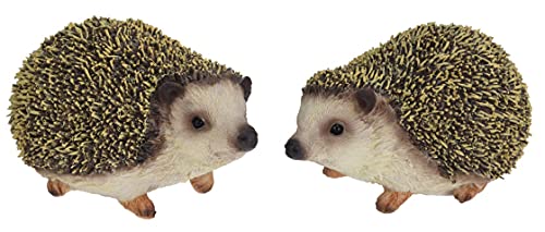 vom Pullach Hof Igel 2er Set Deko Dekoigel ca. 14x9x8,5cm Igelfigur im 2er Set Garten Balkon Terrasse Fensterbank Eingangsbereich von vom Pullach Hof