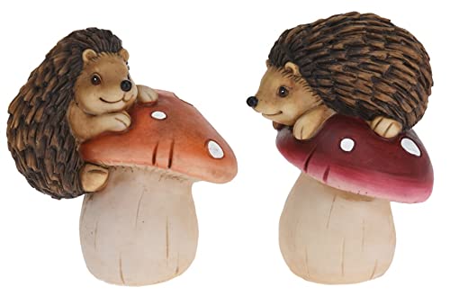 vom Pullach Hof Igel auf Pilz Dekofiguren 2er Set ca. 18cm Hoch Fliegenpilz Igel Klettern Stachel Sitzen Deko Pilze Herbst Gartendeko Terrasse vom Pullach Hof Igel auf Pilz Dekofiguren 2er Set ca. 18cm Hoch Fliegenpilz Igel Klettern Stachel Sitzen Deko Pilze Herbst Gartendeko Terrasse von vom Pullach Hof