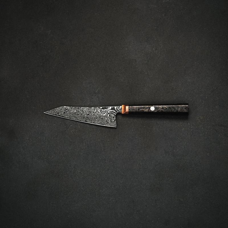 Bunkamesser 14 cm Klinge – Serie: Suisen 水仙 mit Damastklinge & Holzgriff von von Deines & Wolf®