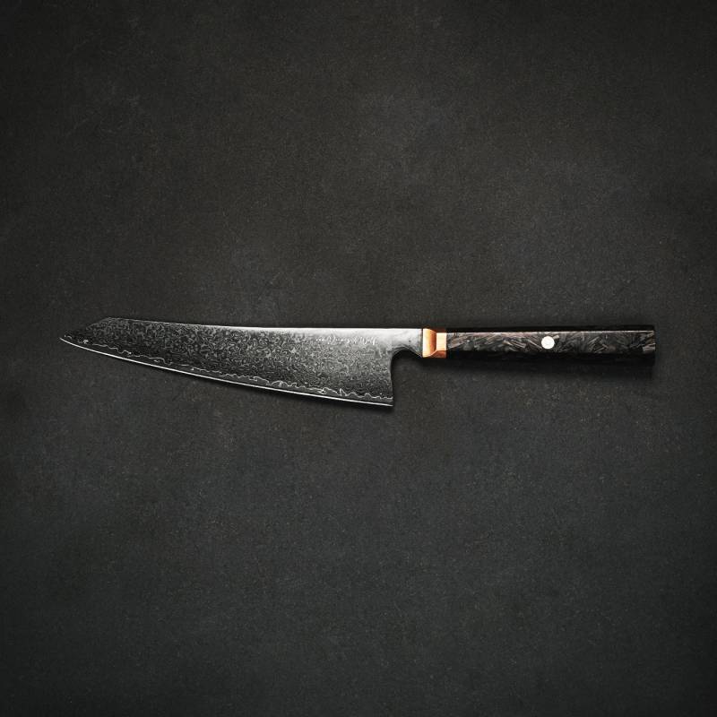 Kiritsukemesser 21,5 cm Klinge– Serie: Suisen 水仙 mit Damastklinge & Holzgriff von von Deines & Wolf®