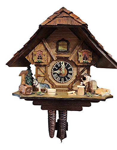 von Eble Uhren-Park Kuckucksuhr Original Schwarzwälder Kuckuckuhr Echtholz mechanisches 1-Tag Laufwerk NEU VDs Zertifikat Hönes -Holzhacker 25cm- 1265 von Eble Uhren-Park Kuckucksuhr Original Schwarzwälder Kuckuckuhr Echtholz mechanisches 1-Tag Laufwerk NEU VDs Zertifikat Hönes -Holzhacker 25cm- 1265 von von Eble Uhren-Park