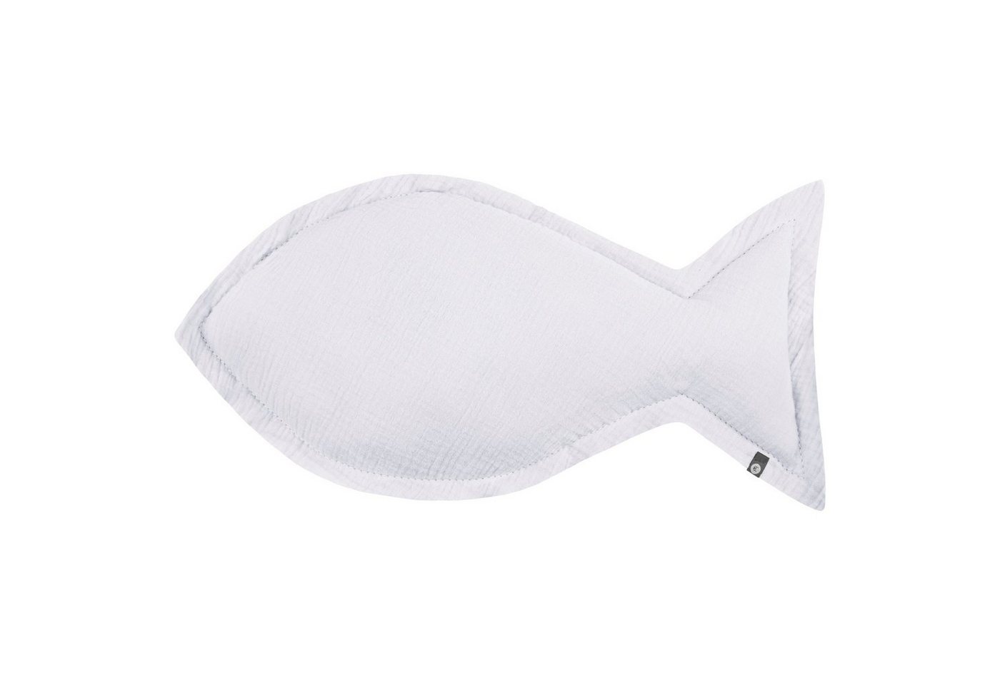 von Herzen Babykissen Musselinkissen Kuschelkissen Fisch aus 100% Baumwolle Fischform, Handgenäht von von Herzen