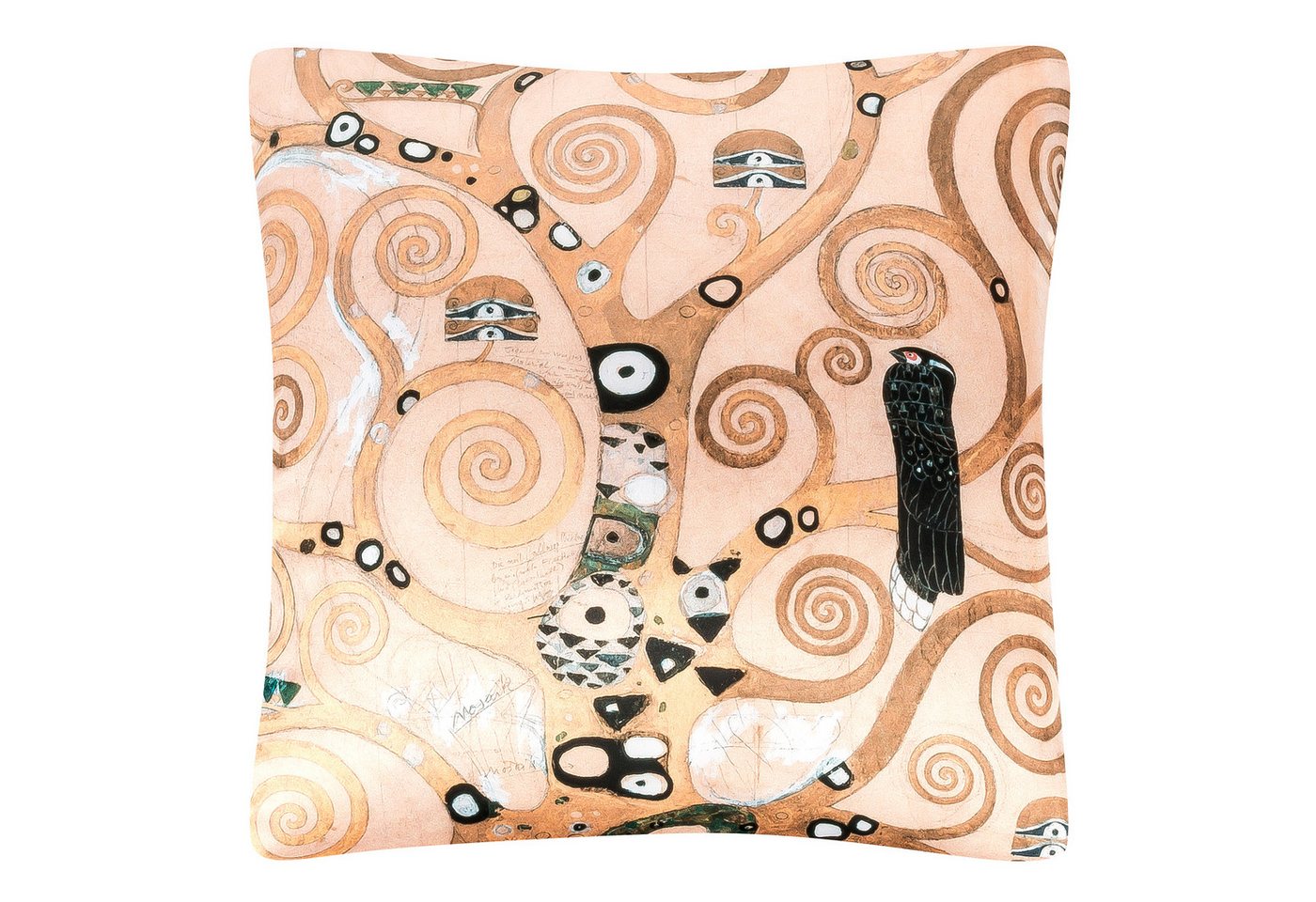 von Lilienfeld Dekokissen Kissen Gustav Klimt Lebensbaum beidseitig bedruckt 40 x 40 cm, beidseitig bedruckt von von Lilienfeld