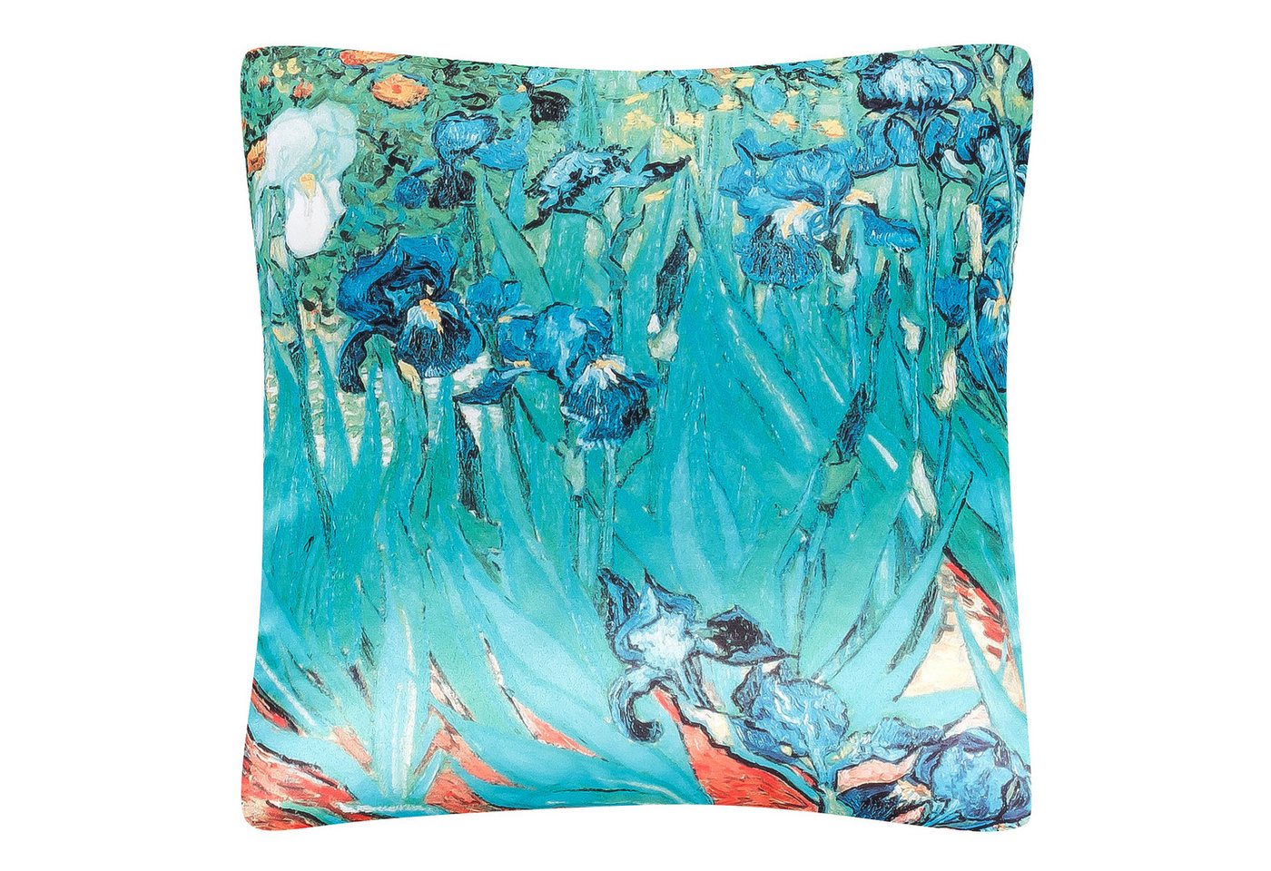 von Lilienfeld Dekokissen Kissen Vincent Van Gogh Iris Blumen 40 x 40 cm beidseitig bedruckt, beidseitig bedruckt von von Lilienfeld