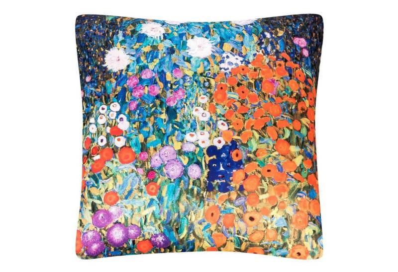 von Lilienfeld Dekokissen Kissen Gustav Klimt Bauerngarten 40 x 40 cm beidseitig bedruckt, beidseitig bedruckt von von Lilienfeld