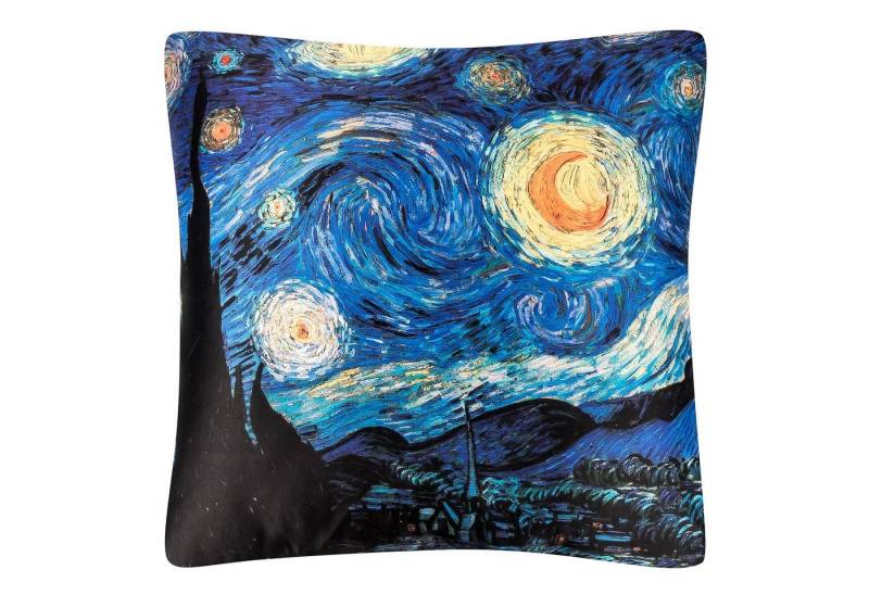 von Lilienfeld Dekokissen Vincent Van Gogh Sternennacht 40 x 40 cm Sofakissen, Kissen mit Inlay von von Lilienfeld