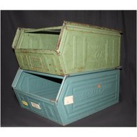 Vintage Metallkiste | Shabby Chic Used Look Groß von vonWilms