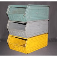 Vintage Metallkiste | Shabby Chic Used Look Mittel von vonWilms