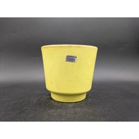 Carstens Tönnieshof Übertopf Cachepot Planter Gelb Keramik Ceramics West German Pottery Design 60S 60Er 70S 70Er Vintage Vtg von vonboege