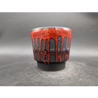 Fohr Blumentopf Übertopf Planter Cachepot 12, 1cm Ø Keramik Ceramic Rot Schwarz Fat Lava West German Pottery Design 70S 70Er Vintage Vtg Wgp Fohr Blumentopf Übertopf Planter Cachepot 12, 1cm Ø Keramik Ceramic Rot Schwarz Fat Lava West German Pottery Design 70S 70Er Vintage Vtg Wgp von vonboege