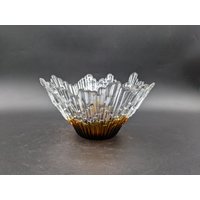 Humppila Schale Northern Lights "Revontulet" Glas Tauno Wirkkala Design 60S 60Er Vintage Finnland von vonboege