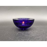 Iittala Kerzenständer Ballo Glas Candle Holder Annaleena Hakatie Design 90S 90Er Vintage Finnland von vonboege