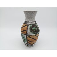 Jasba 114/22 Vase Keramik Ceramic Mid Century West German Pottery Design 60S 60Er 70S 70Er Vintage Mcm von vonboege