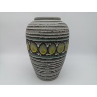 Jasba 136/28 Vase Keramik Ceramic Mid Century West German Pottery Design 60S 60Er 70S 70Er Vintage Mcm von vonboege