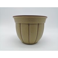 Marei 19/2 Übertopf Cachepot Planter Braun Beige Keramik Ceramics West German Pottery Design 60S 60Er 70S 70Er Vintage Vtg von vonboege