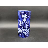 Rosenthal Studio Linie Vase Porzellan Kobalt Blau Weiß Björn Wiinblad Design 70S 70Er Vintage Rosenthal Studio Linie Vase Porzellan Kobalt Blau Weiß Björn Wiinblad Design 70S 70Er Vintage von vonboege