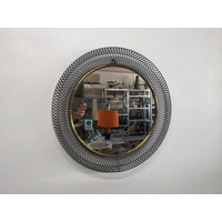 Spiegel Flurspiegel Lochblech Drahtgeflecht Schwarz Mirror Messing Mid Century Modern Design 50S 50Er 60S 60Er Vintage Vtg Rockabilly von vonboege
