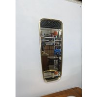 Spiegel Flurspiegel Mirror Messing Schwarze Kunststoffeinlage Mid Century Modern Design 50S 50Er 60S 60Er Vintage Vtg Rockabilly Spiegel Flurspiegel Mirror Messing Schwarze Kunststoffeinlage Mid Century Modern Design 50S 50Er 60S 60Er Vintage Vtg Rockabilly von vonboege