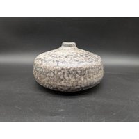 Studiokeramik Vase Ufo Keramik Studio Ceramic Grau Art Pottery Design 60S 60Er 70S 70Er Vintage Fat Lava Era von vonboege