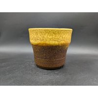 Ü Keramik Uebelacker Übertopf Planter Cachepot Ceramics Braun Beige West German Pottery Design 60S 60Er 70S 70Er Wgp Vintage von vonboege