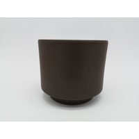 Übertopf Cachepot Planter Braun Keramik Ceramics West German Pottery Design 60S 60Er 70S 70Er Vintage Vtg von vonboege
