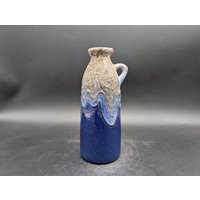 Veb Strehla 1309 Vase Keramik Ceramic Blau Grau East German Pottery Gdr Design 70S 70Er Vintage Ddr Egp Fat Lava Era von vonboege