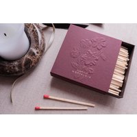Zündhölzer Burgunder | Coffee-Table-Style Embossing Christrose Weihnachten, Advent, Nikolausgeschenk, Weihnachtsgeschenk, Streichhölzer von vonnobel