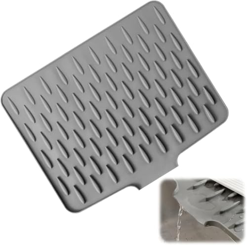 Abtropfmatte Silikon 40cm×30cm, Faltbare Abtropfmatte Geschirr Spüle für optimalen Wasserablauf, Rutschfestes Matte & Hhitzebeständige Spülbecken Matte für Küchen Spüle, Küchenarbeitsplatten Abtropfmatte Silikon 40cm×30cm, Faltbare Abtropfmatte Geschirr Spüle für optimalen Wasserablauf, Rutschfestes Matte & Hhitzebeständige Spülbecken Matte für Küchen Spüle, Küchenarbeitsplatten von vookutus