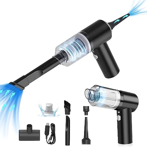vootun Handstaubsauger Akku Auto,3 in 1,4000mAh,Mini Handstaubsauger Kabellos mit Waschbar Filter,Nass und Trocken,Handstaubsauger Stark für Haus,Küche,Auto,Tierhaare,Ecken von vootun