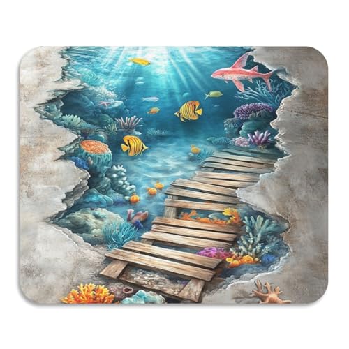 3D-Abtropfgestell für Bodenmalerei, Ozean, mit Matte, Mikrofaser, saugfähig, Kieselgur Matte, Küchentheke, 59,9 x 50 cm 3D-Abtropfgestell für Bodenmalerei, Ozean, mit Matte, Mikrofaser, saugfähig, Kieselgur Matte, Küchentheke, 59,9 x 50 cm von voucong