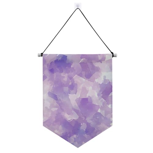 Abstrakte Aquarell-Banner zum Aufhängen mit Teleskopstange, Dekoration für Türen, Wände, Fenster, Gärten, Hof von voucong