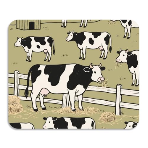 Abtropfgestell für Küche, Retro, Graslandkühe, leicht zu reinigen, saugfähig, Kieselgur Matte, Haushaltsutensilien, 59,9 x 50 cm von voucong