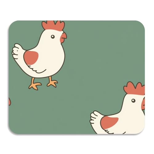 Abtropfmatte mit Cartoon-Motiv, Motiv: kleines weißes Huhn, grün, waschbar, saugfähig, Kieselgur, Küche, Arbeitsplatte, Dekoration, 59,9 x 50 cm Abtropfmatte mit Cartoon-Motiv, Motiv: kleines weißes Huhn, grün, waschbar, saugfähig, Kieselgur, Küche, Arbeitsplatte, Dekoration, 59,9 x 50 cm von voucong