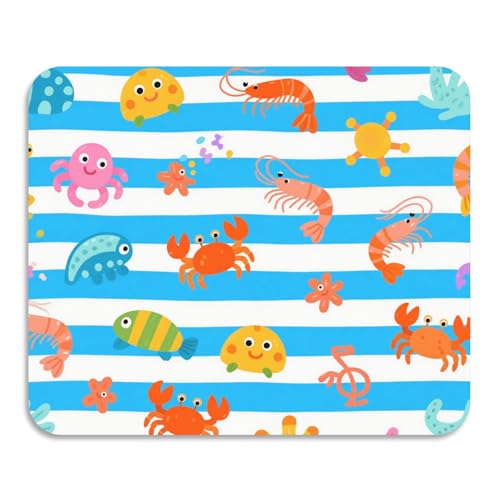 Abtropfmatte mit Meerestier-Motiv, hitzebeständig, saugfähig, Kieselgur, Zubehör, 59,9 x 50 cm, Blau / Weiß Abtropfmatte mit Meerestier-Motiv, hitzebeständig, saugfähig, Kieselgur, Zubehör, 59,9 x 50 cm, Blau / Weiß von voucong