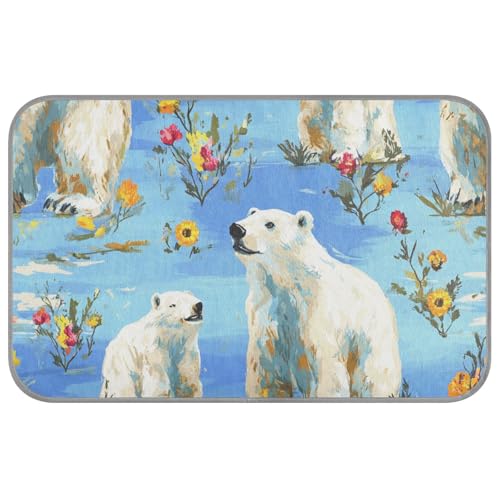 Beauty Eisbär-Sommerbett für Katzen, selbstkühlend, 96,5 x 58,4 cm, Kühlkissen für Schweine, draußen, nicht elektrisch, Cama Refrescante para perros M, Blau von voucong