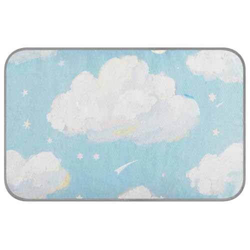 Blue Cloud Summer Kühlende Hundematte, selbstkühlend, 96,5 x 58,4 cm, kühlende Haustiermatte für Hühner, Schlafutensilien, Größe M Blue Cloud Summer Kühlende Hundematte, selbstkühlend, 96,5 x 58,4 cm, kühlende Haustiermatte für Hühner, Schlafutensilien, Größe M von voucong