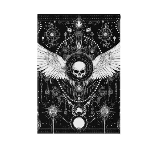 Böser Totenkopf, schwarz, Frühling, Outdoor-Flaggen, Weihnachtsbanner für Hof, Dekoration, 71 x 101 cm, doppelseitig Böser Totenkopf, schwarz, Frühling, Outdoor-Flaggen, Weihnachtsbanner für Hof, Dekoration, 71 x 101 cm, doppelseitig von voucong
