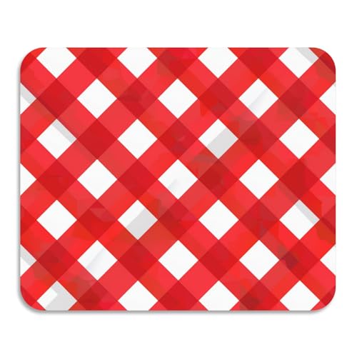 Buffalo Plaid Kariert Rot Weiß Abtropfmatte Waschbar Saugfähig Kieselgur Matte Küche Theke 59,9 x 50 cm von voucong