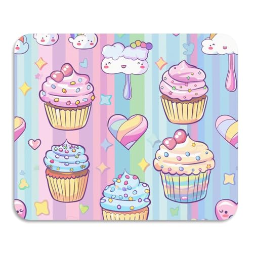 Cartoon Pastell Cakes Rainbow Stripes Küche Geschirr Abtropfmatte Schnell trocknend Saugfähig Kieselgur Matte Küchenzubehör für Arbeitsplatte 59,9 x 50 cm von voucong