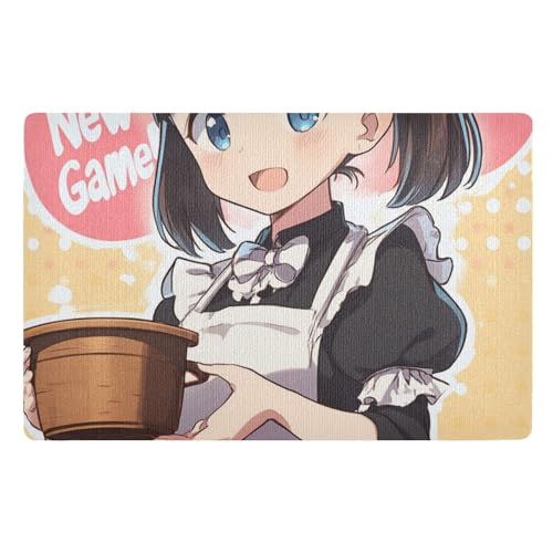 Fußmatte mit niedlichem Anime-Motiv, 81,3 x 50,8 cm, rutschfeste Gummi-Unterseite, extra für Treppen, Terrasse, Garage, Waschküche, Balkon Fußmatte mit niedlichem Anime-Motiv, 81,3 x 50,8 cm, rutschfeste Gummi-Unterseite, extra für Treppen, Terrasse, Garage, Waschküche, Balkon von voucong