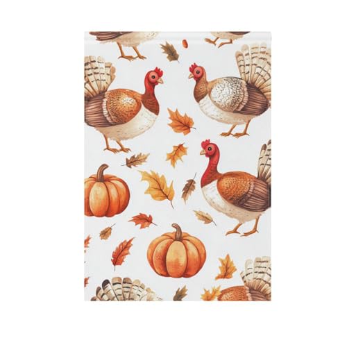 Gartenflaggen-Set, Herbstblatt, Türkei, weiß, Osterbanner für Terrasse, Dekoration, 71 x 101 cm, doppelseitig Gartenflaggen-Set, Herbstblatt, Türkei, weiß, Osterbanner für Terrasse, Dekoration, 71 x 101 cm, doppelseitig von voucong