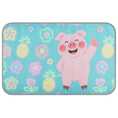 Green Pig Ananas-Kühlkissen für Katzen, selbstkühlend, 96,5 x 58,4 cm, Haustier-Kühlmatten für Tiere, Innenbereich, faltbar, Enfriador para perros M von voucong