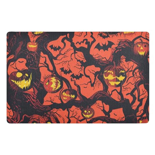 Gruselige Ulme HolloweenSoft Willkommens-Matten, 81,3 x 50,8 cm, rutschfeste Gummi-Unterseite, ultradünn, für Treppen, Terrasse, Garage, Waschküche, Balkon Gruselige Ulme HolloweenSoft Willkommens-Matten, 81,3 x 50,8 cm, rutschfeste Gummi-Unterseite, ultradünn, für Treppen, Terrasse, Garage, Waschküche, Balkon von voucong