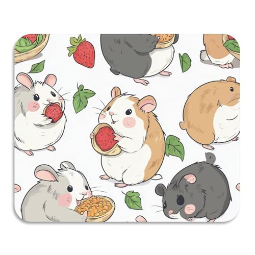 Hamster isst Lebensmittel, niedliche Geschirrmatte mit Abtropfgestell, waschbar, saugfähig, Kieselgur Matte, Arbeitsplatte, Zubehör, 59,9 x 50 cm Hamster isst Lebensmittel, niedliche Geschirrmatte mit Abtropfgestell, waschbar, saugfähig, Kieselgur Matte, Arbeitsplatte, Zubehör, 59,9 x 50 cm von voucong